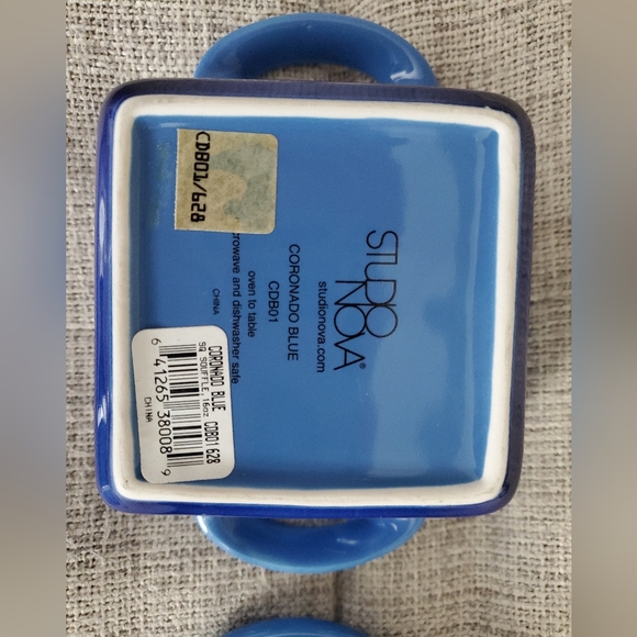 Studio Nova Coronado Blue Square Bowls, set of 2 - Picture 7 of 7